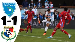 Guatemala vs Panamá 1-1 GOLES y RESUMEN | Amistoso 2023