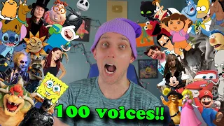 100 Voice Impressions in 8 minutes