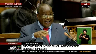 [FULL SPEECH] Finance Minister Tito Mboweni delivers 2021 Budget Speech