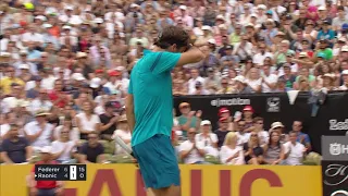 Hot Shot: Federer Flies In For Drop Volley In Stuttgart 2018