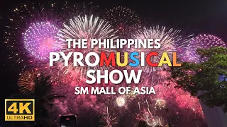 11th PHILIPPINE INTERNATIONAL PYROMUSICAL COMPETITION | 4K | SM Mall of Asia, Philippines