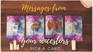 🦋 Messages From Your Ancestors! 🕯️ PICK A CARD | Tarot Reading Guidance