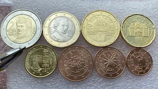 2 euro Austria 2024 Set 1 5 10 20 50 Cent ~ 12€