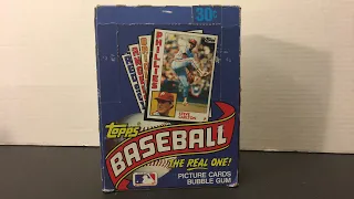 1984 TOPPS WAX BOX BREAK SEARCHING FOR MATTINGLY RC!