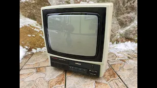 Горизонт-466Д.  Первый переносной белорусский цветной телевизор.