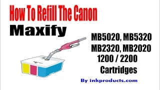 How to refill the Canon 1200 and 2200 cartridges