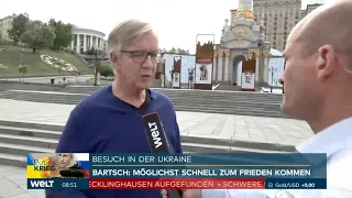 Ukraine-Reise von Dietmar Bartsch und Professor Trabert in Kiew gestartet