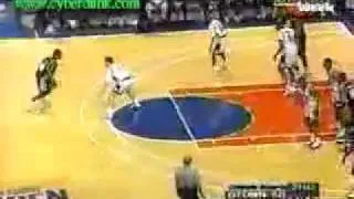 cyberdunk-NCAA march madness-Georgetown vs Connecticut-Iverson got his 4 PF,Moore on fire