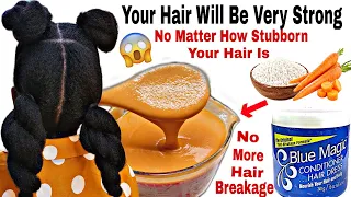 Hair growth treatment| How I grew my hair extremely FAST with Blue Magic Hair Grease Rice n Carrot