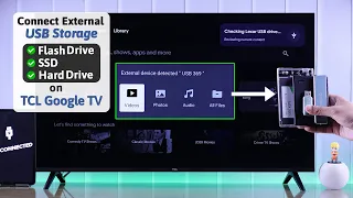 How To Use External USB Device on TCL Google TV! [Pendrive | SSD | HDD]