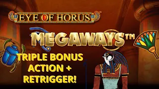 Eye Of Horus Megaways. 3 FAST BONUSES + 1 RETRIGGER!