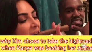 ANALYSIS OF WHY KIM TOOK THE HIGH ROAD WHEN YE WEST WAS BASHING HER. YE REVEALS KARDASHIAN SECRETS.