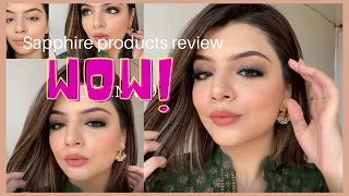 Sapphire products review || Makeup tutorial using Sapphire  products 💥❤ #sapphire
