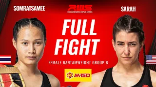 ไฟต์เต็ม Full Fight l โสมรัศมี vs. ซาร่า หงษ์ทองมวยไทย Somratsamee vs Sarah Hongthong Muay Thai  RWS