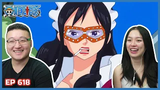 DOFFY'S CREW... IS THIS FEMALE SANJI 👀 | One Piece Episode 618 Couples Reaction & Discussion