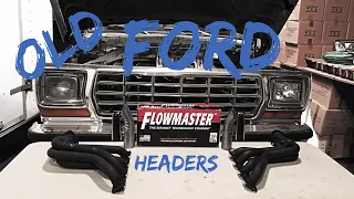 Old Ford 351m Gets Headers