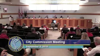 September 8, 2016 Boynton Beach City Commission