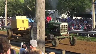 Oliver 1950-T tractor pull at Rough and Tumble