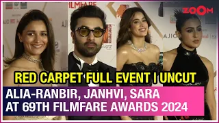 Filmfare Awards 2024 Red Carpet | Alia Bhatt, Ranbir Kapoor, Janhvi Kapoor, Sara Ali Khan | Uncut