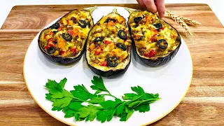 They are so delicious that I make them every weekend! A simple recipe for stuffed eggplants!