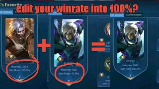 How to edit/change your winrate in ML?