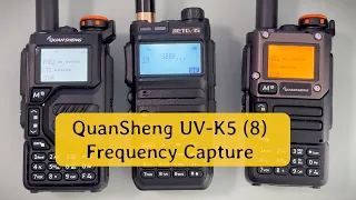 Проверка функции захвата частоты радиостанции QuanSheng UV-K5 (8)