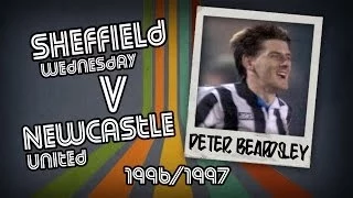 PETER BEARDSLEY  - Sheff Wed v Newcastle, 96/97 | Retro Goal