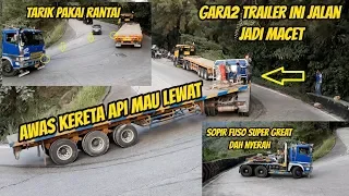 HARI PALING SIAL BAGI SOPIR TRUK TRAILER INI UNTUK PERTAMA KALINYA GAGAL NANJAK DI SITINJAU LAUIK