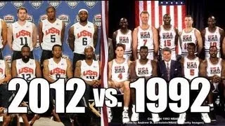 1992 Dream Team vs 2012 Dream Team!