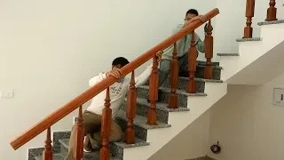 Build Stair Handrails Traditional | Techniques Install Curved Wood You Have Never Seen