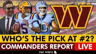 Commanders Report LIVE: Will Adam Peters Take Jayden Daniels or Drake Maye In The 2024 NFL Draft?