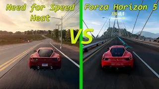 Forza Horizon 5 vs Need for Speed Heat Graphics Comparison | Max Set | PC | 1080p | 60 FPS