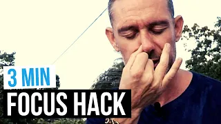 3 Minute instant FOCUS hack (Easy BREATHING exercise)