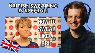 American Reacts to How To Swear Like A Brit!