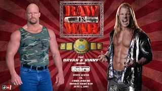 Stone Cold Steve Austin vs. Chris Jericho - Retro Raw review - June 4, 2001: Bryan, Vinny and Craig