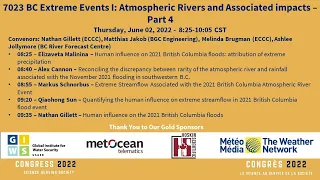Congress 2022 - 7023 - BC Extreme Events: Atmospheric Rivers and Associated Impacts Part 4