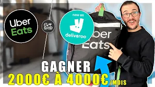 DEVENIR LIVREUR UBER EAT & DELIVEROO (mes résultats)