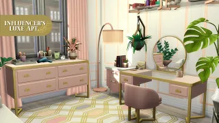 Influencers Luxe Apartment - Modern Luxe Kit - The Sims 4 Speed Build