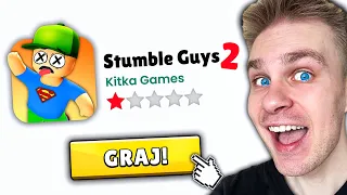 ZAGRAŁEM ⚠️ w *NAJGORSZĄ* PODRÓBKĘ 🚫 STUMBLE GUYS! 😂