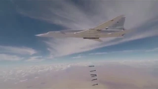 Российский бомбардировщики Ту 22М3 нанёс удар по боевикам в Сирии