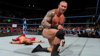 Randy Orton RKO on Shinsuke Nakamura - WWE Smackdown Live - August 29, 2017