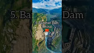 Top 10 tallest Dams of the world 🌎 #shorts #short #viral #trending #video #yt #ytshorts #dam #like