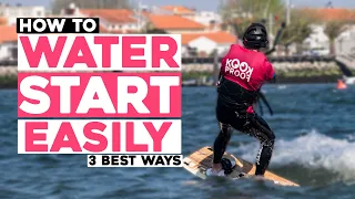 Kitesurfing Water Start 3 BEST ways to manage it easily - Tutorial