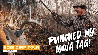 IOWA PUBLIC LAND Archery buck - He comes in PISSED! | DEER TOUR 2022