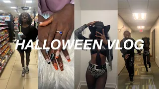 vlog: halloween *2022* (last minute costume, prep + grwm, going to parties, & making memories)