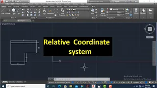 Relative Coordinate system in AutoCAD