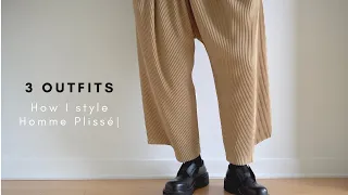 3 OUTFITS to try f/t Homme Plissé Issey Miyake