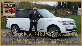2015  Range Rover 4 4 SD V8 Vogue Auto 4WD  5dr OW64GCK | Review And Test Drive