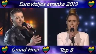 Eurovision 2019 Lithuania - Eurovizijos atranka 2019 - Grand Final - Top 8