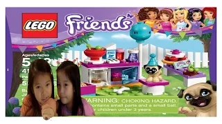 LEGO Friends Party Cake #41112 - Unboxing, Time-Lapse Build